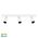 Revo White 3 Light TRI Colour Bar Light
