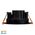 Polly Polycarbonate Black Fixed LED Downlight