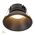 Gleam Black with Black Insert Fixed Dim to Warm LED Downlight