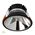 Gleam Black with Chrome Insert Fixed Dim to Warm LED Downlight