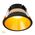 Gleam Black with Gold Insert Fixed Dim to Warm LED Downlight