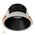 Gleam White with Black Insert Fixed Dim to Warm LED Downlight