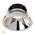 Gleam White with Chrome Insert Fixed Dim to Warm LED Downlight