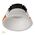 Gleam White with White Insert Fixed Dim to Warm LED Downlight