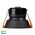 Gleam Black with Gold Insert Tri Colour Fixed Deep LED Downlight