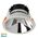 Gleam White with Chrome Insert Tri Colour Fixed Deep LED Downlight