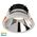 Gleam White with Chrome Insert Tri Colour Fixed Deep LED Downlight