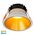 Gleam White with Gold Insert Tri Colour Fixed Deep LED Downlight