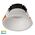Gleam White with White Insert Tri Colour Fixed Deep LED Downlight
