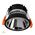 Gleam Black with Chrome Insert Fixed Dim to Warm LED Downlight
