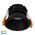 Gleam Black with Black Insert Tri Colour Fixed Deep LED Downlight