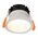 Gleam White with White Insert Fixed Dim to Warm LED Downlight