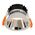 Gleam White with Chrome Insert Fixed Dim to Warm LED Downlight