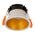Gleam White with Gold Insert Fixed Dim to Warm LED Downlight