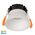 Gleam White with White Insert Tri Colour Fixed Deep LED Downlight