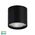 Nella Black 7w Surface Mounted LED Downlight