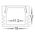 White Shallow Square Aluminium Profile
