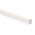White Deep Square Aluminium Profile