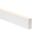White Deep Square Aluminium Profile