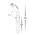 Cilindor Antique Brass 3w LED Garden Spike Light