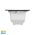 Bata Black LED Brick Light
