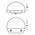 Occhio Antique Brass LED Eyelid Step Light