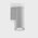 Aries Aluminium White Fixed Down LED Wall Light