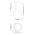 Aries Aluminium White Fixed Down LED Wall Light