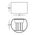Versa White Round Up & Down Wall Light