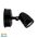 Focus Polycarbonate Black Single Adjustable Spot Light