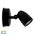 Focus Polycarbonate Black Single Adjustable Spot Light With Sensor
