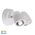 Focus Polycarbonate White Double Adjustable Spot Light