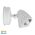 Focus Polycarbonate White Double Adjustable Spot Light