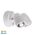 Focus Polycarbonate White Double Adjustable Spot Light With Sensor