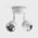 Focus Polycarbonate White Double Adjustable Spot Light With Sensor