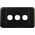 Digitek 3 Gang Wallplate (No Mech) - Black - 05DWP03BK
