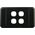 Digitek 4 Gang Wallplate (No Mech) - Black - 05DWP04BK