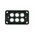 Digitek 6 Gang Wallplate (No Mech) - Black - 05DWP06BK