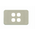Digitek 4 Gang Wallplate (No Mech) - White - 05DWP04