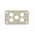 Digitek 5 Gang Wallplate (No Mech) - White - 05DWP05
