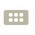 Digitek 6 Gang Wallplate (No Mech) - White - 05DWP06