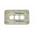 Digitek 3 Gang Wallplate (No Mech) - White - 05DWP03