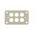 Digitek 6 Gang Wallplate (No Mech) - White - 05DWP06