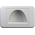 Digitek Media Style Wall Plate (Reverse Bullnose) - White - 05DWPMR