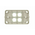 Digitek 4 Gang Wallplate (No Mech) - White - 05DWP04