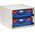 Cabinet c/w with 2 Large PC Lid Cases - Blue - 33SCS2LA-BL
