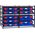 2 Large Drawer Frame + 7 Small Drawer Assembled c/w PC Lid Cases Blue Cases - 33SFD2L7SA-BL