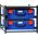 2 Large  Drawer Frame Assembled c/w 2 Large PC Lid Cases- Blue - 33SFS2LA-BL