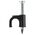 Hills Antenna BC86810 6mm Plastic Cable Clips in Black. Bag of 100-Pack. - BC86810