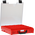 StorageTek Case Small Clear PC Lid-Red with Black Clasps - 33STSC-RD